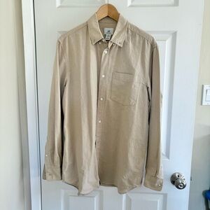 H&M Men’s Khaki Long Sleeve Shirt